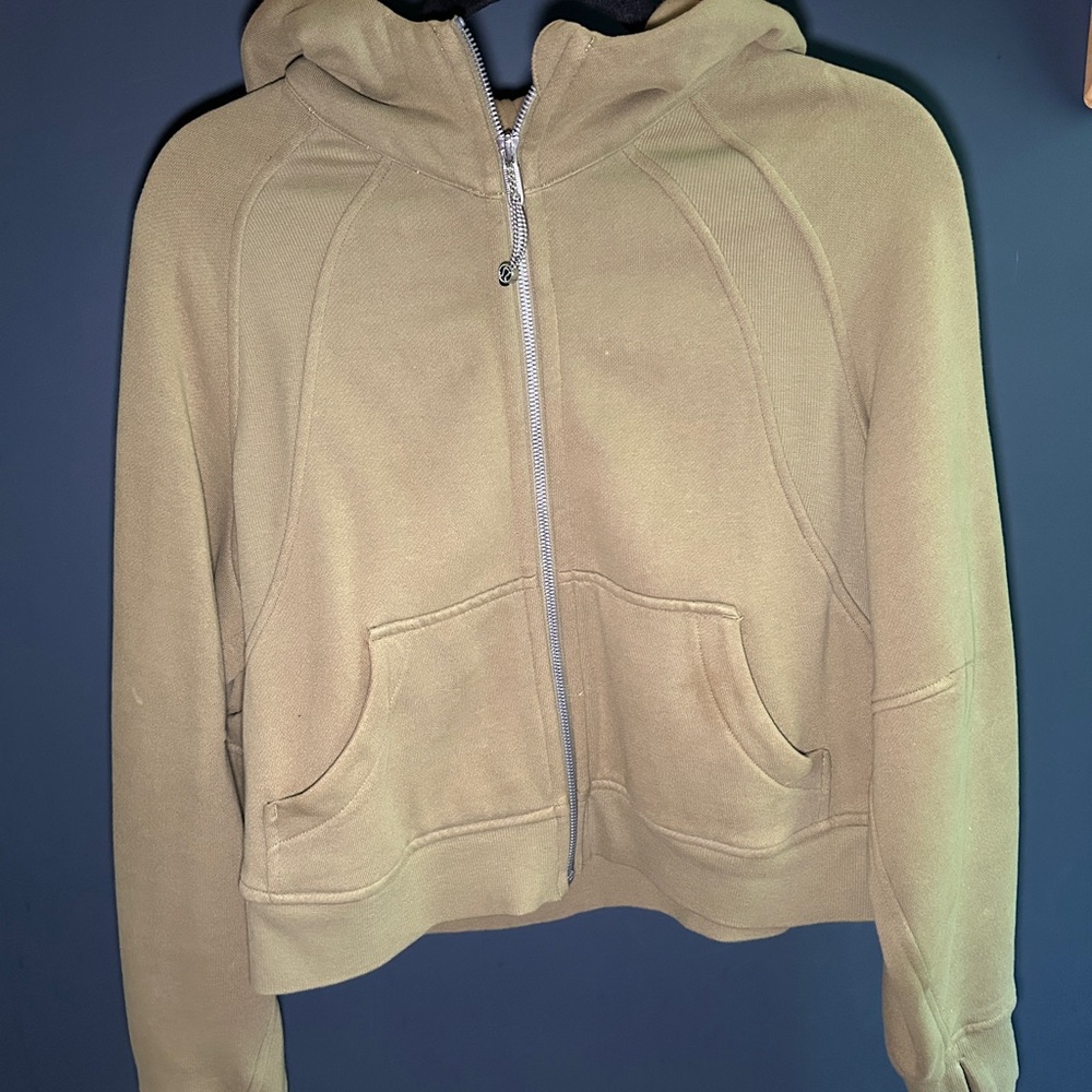 Lulu Scuba Cropped Zip-Up Hoodie